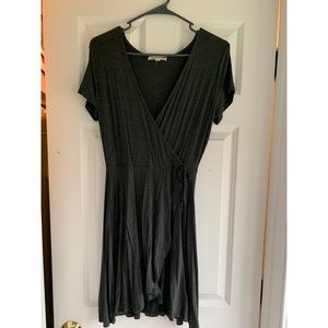 Gray Wrap Dress NWOT